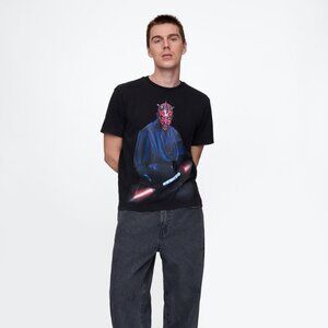 NWT GAP Star Wars Darth Maul Black Short Sleeve Cotton T-Shirt in Unisex 3X